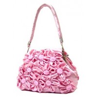 Evening Bag -  Rosettes – Pink – BG-02027PK